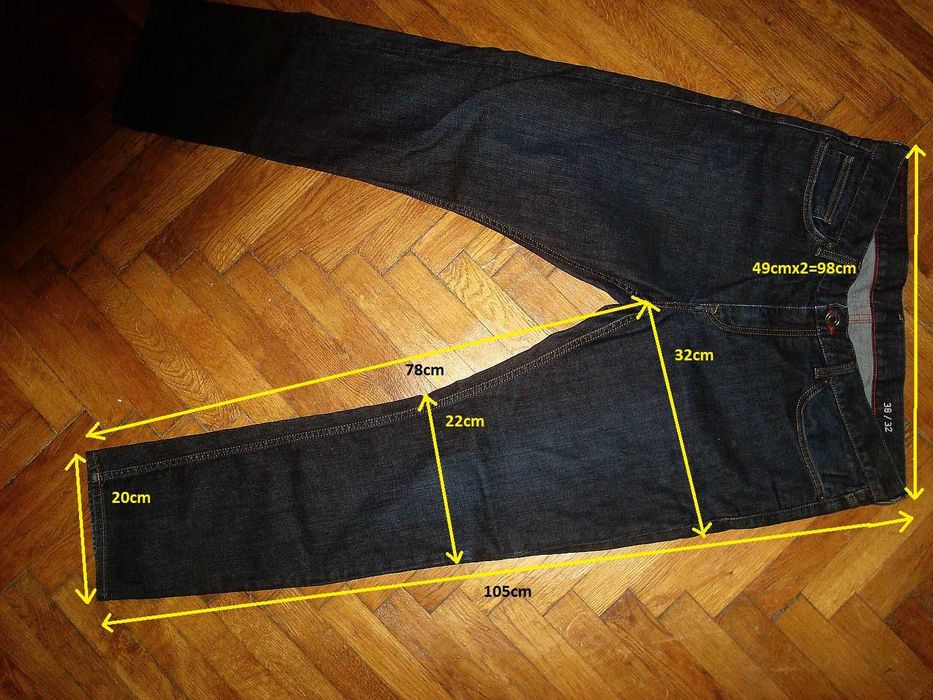 Blugi Tommy Hilfiger Bleecker W 38xL32 (talie 98cm, lungime 105cm).