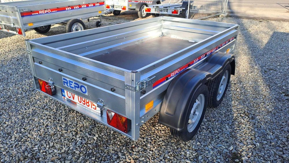 Remorca 750 kg 235x125cm dublu ax cu RAR si nr.provizoriu incluse