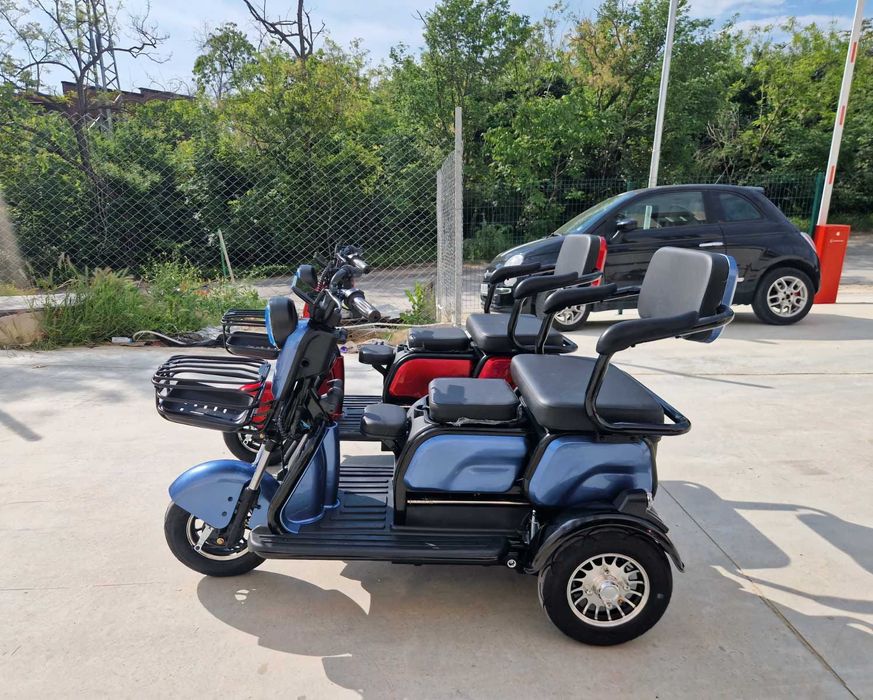 Triciclu electric FARA PERMIS 2 locuri | 1000w Livrare acasa, Garantie