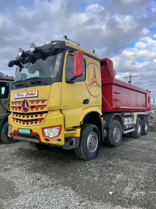 Mercedes Arocs(Actros) 3251 8x4 basculabil macara  palfinger liebherr 1040