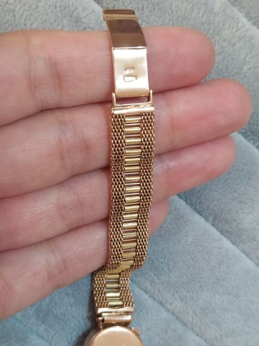 Золотые часы Чайка с бриллиантом 583СССР