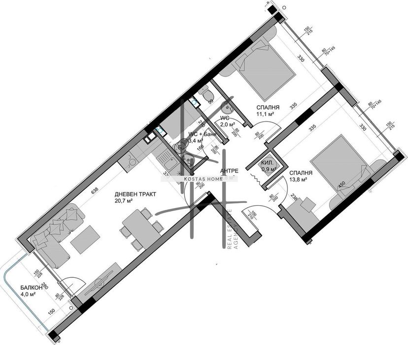 3-стаен в Варна-Владиславово площ 86 цена 127000