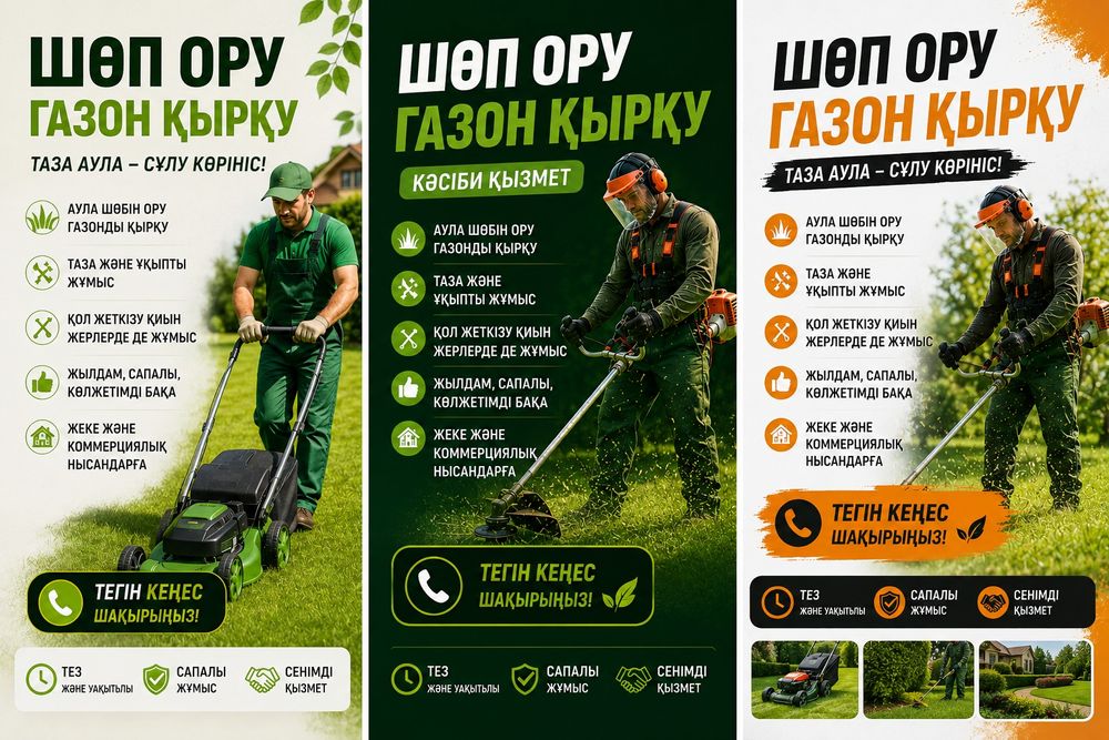 Шоп ору газон қырқу пакос травы