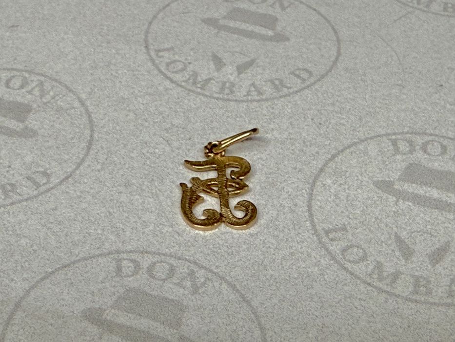 Золотой кулон, буква «Б»