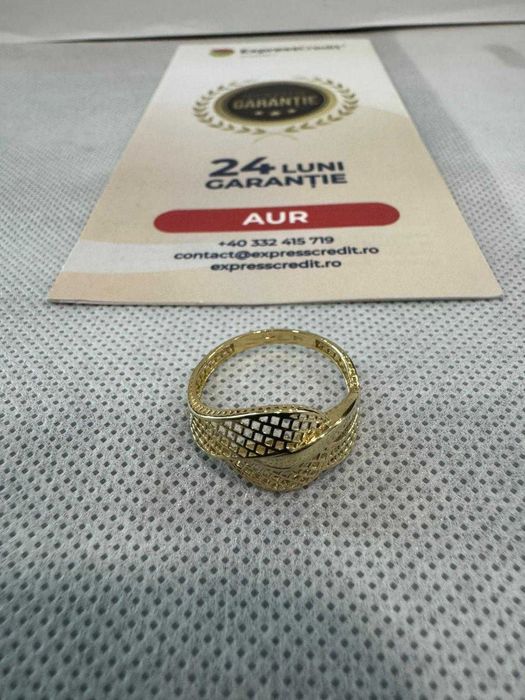 (Ag41) Inel aur, 14K B5868.1 - Certificat de garanție!