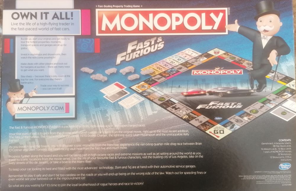 Monopoly fast and furious