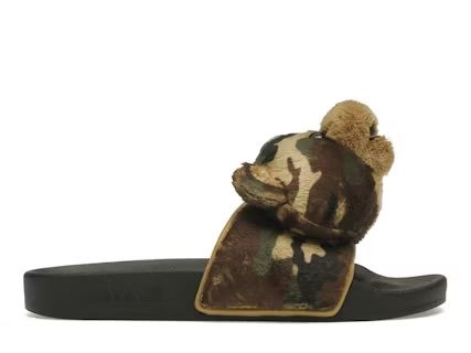 Jeremy Scott x Adidas Camo Bear Slides