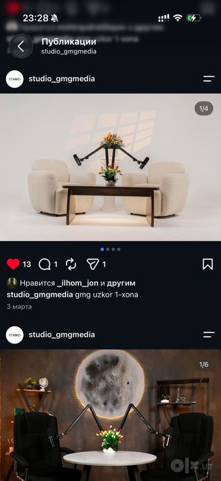 studio video olish uchun