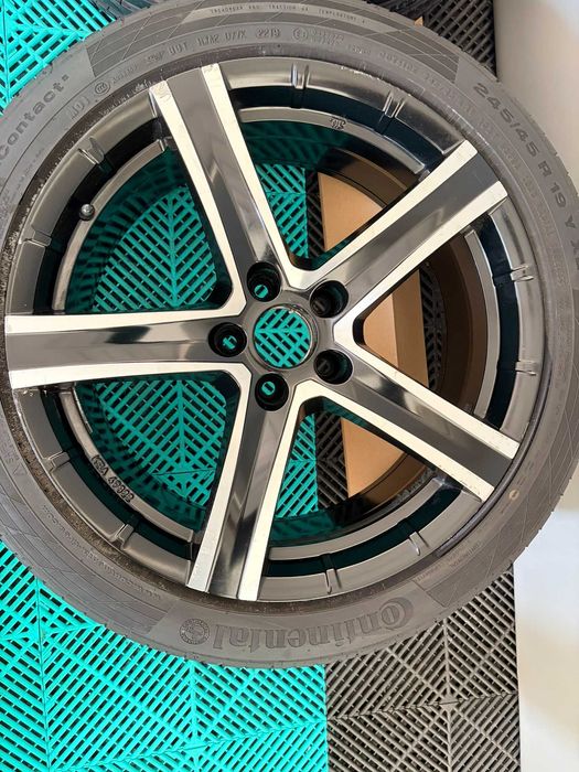 Jante cu anvelope vara 245 45 R19 Continental Sportcontact 5 dot19 7mm Bmw X3 X4 F25 F26 stare foarte buna
