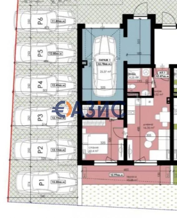 Продава се Двустаен апартамент в Созопол - 64 кв.м за 621 €/кв.м - Снимка #2