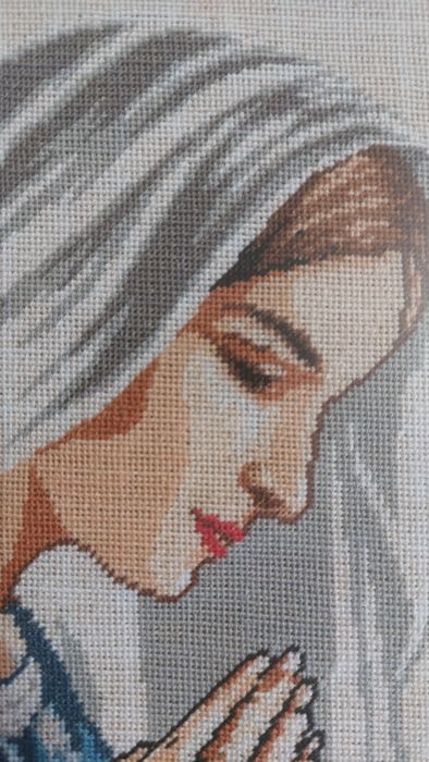 Goblen cusut manual cu punct mic