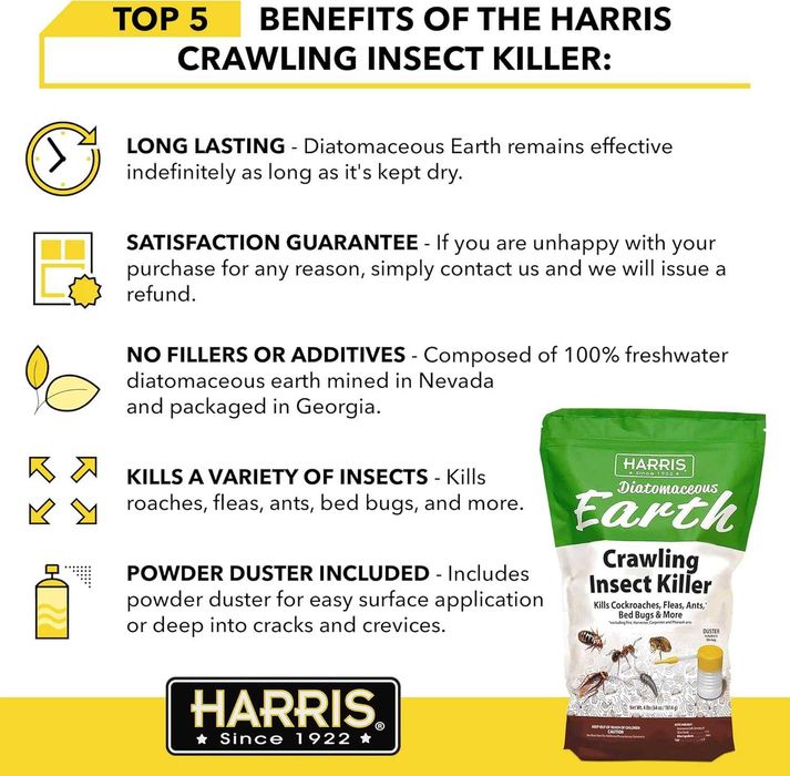 Средство от клопов НОВИНКА экологический от Harris Bed Bug Killer