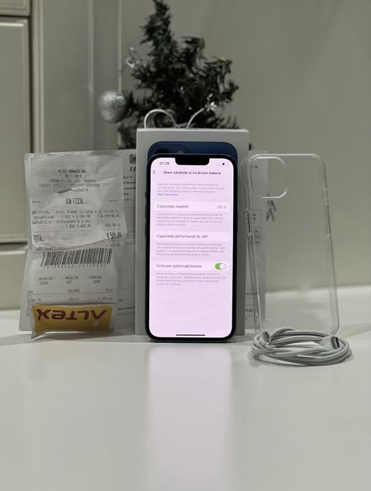 iPhone 13 • 128GB • Blue • 86% baterie • Fullbox • Factura + Garantie