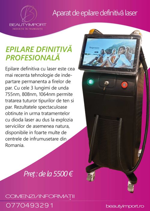 Aparat de epilare definitiva gama profesionala