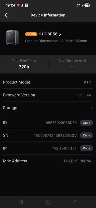 Imprimanta 3D Creality K1C