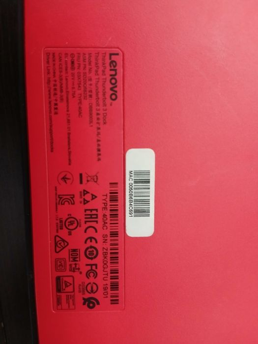 Lenovo Thunderbolt 3 Dock