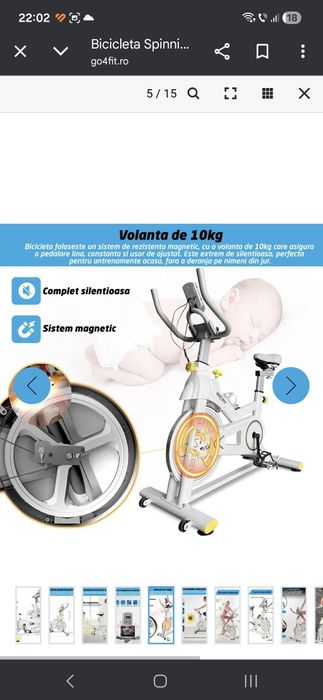 Bicicleta spinning Go4Fit