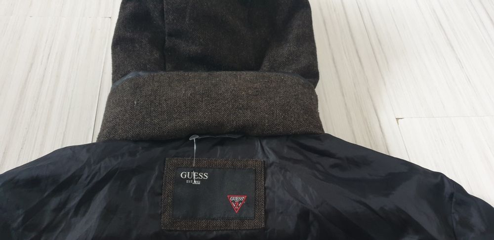 GUESS Mens Wool / Down Jacket Size XL ОРИГИНАЛ! Мъжко Зимно пухено Яке