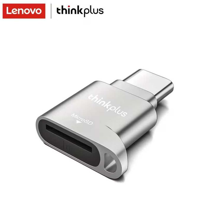 Lenovo Thinkplus USB-C Бърз Четец за MicroSD карти с памет Card Reader Type-C Адаптер Телефон iPhone, iPad, Mac, PC, Windows, ANDROID