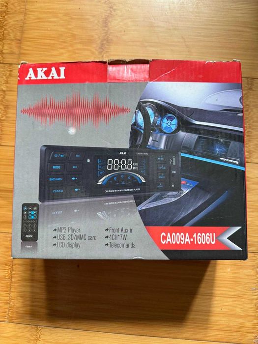 Vând Radio Auto MP3 Akai Model CA009A-1606U NOU
