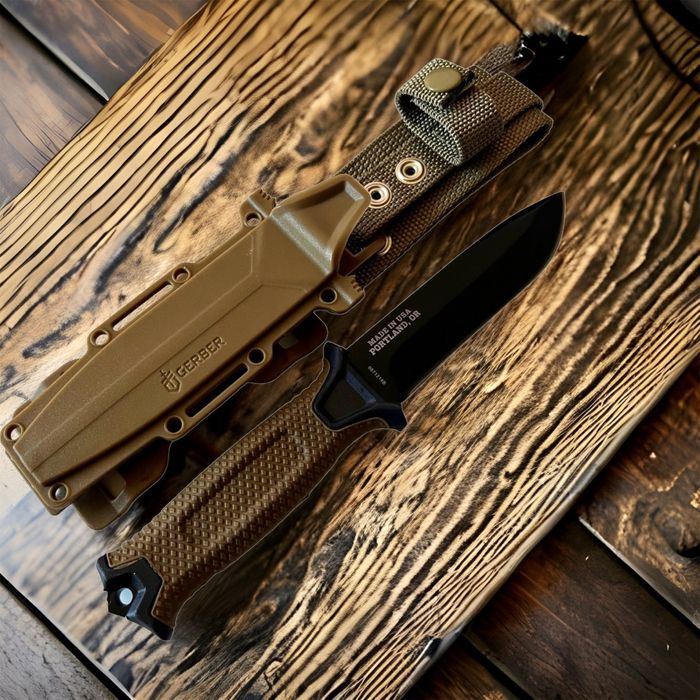 ловен нож тактически за оцеляване военен GERBER комбинирано острие