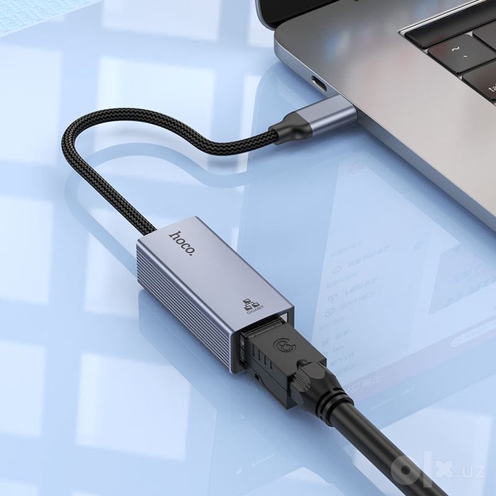 Адаптер Type-C на RJ45 Hoco UA37