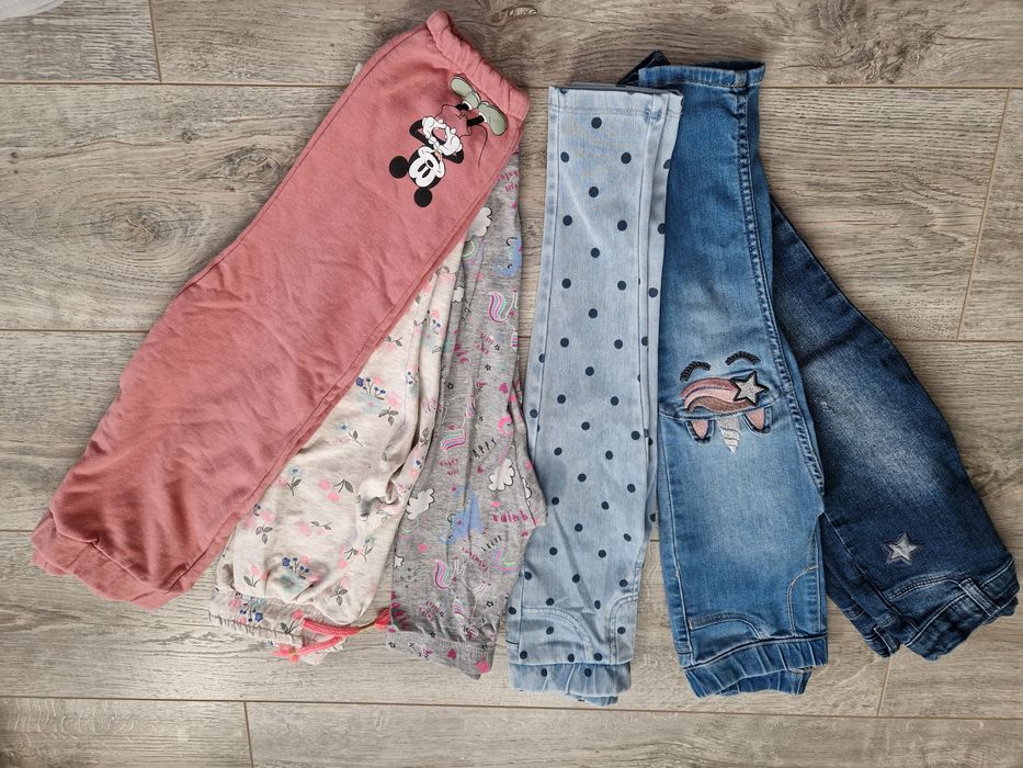 Lot 6 blugi, colanti, pantaloni trening fetita 2-3 ani, mar.98, H&M