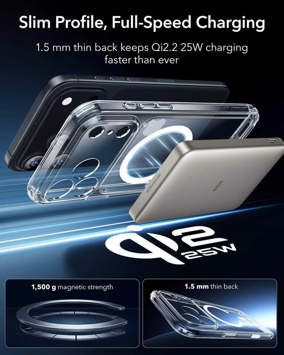 ESR калъф+стъкло за iPhone 17 Pro, iphone 17 Pro MAX, Magsafe, Camera