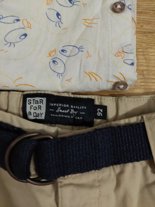 De vânzare lot 2 perechi pantaloni și 2 cămăși, mărimea 92 cm