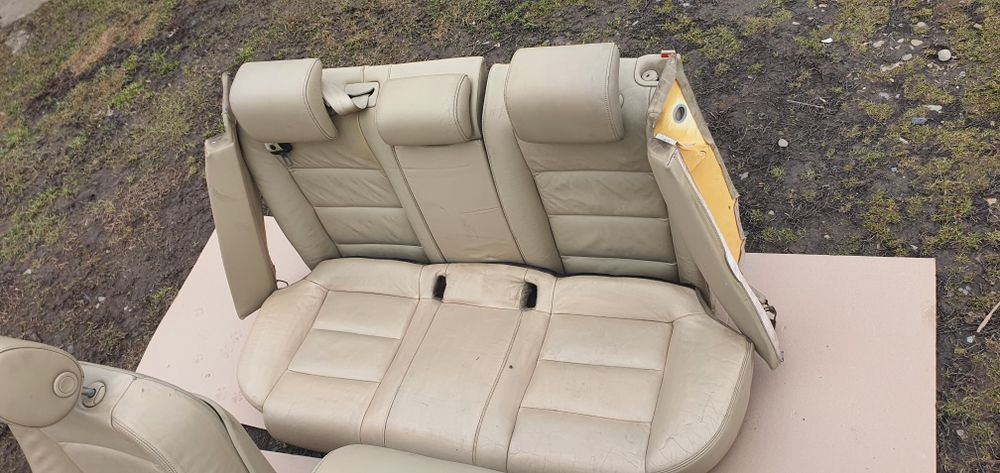 Scaune interior piele crem cu bancheta spate audi a4 b7 audi a4 b6
