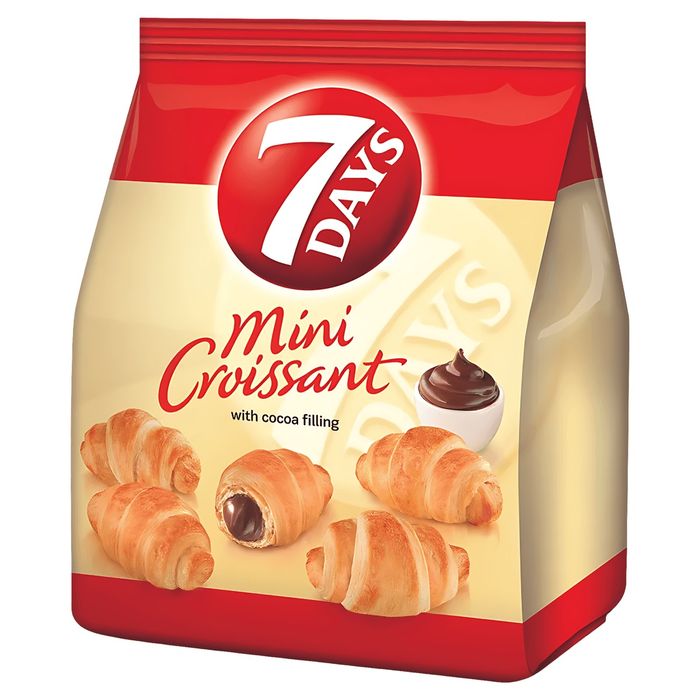 Mini croissante cu umplutura de cacao 7 Days, 185 g
