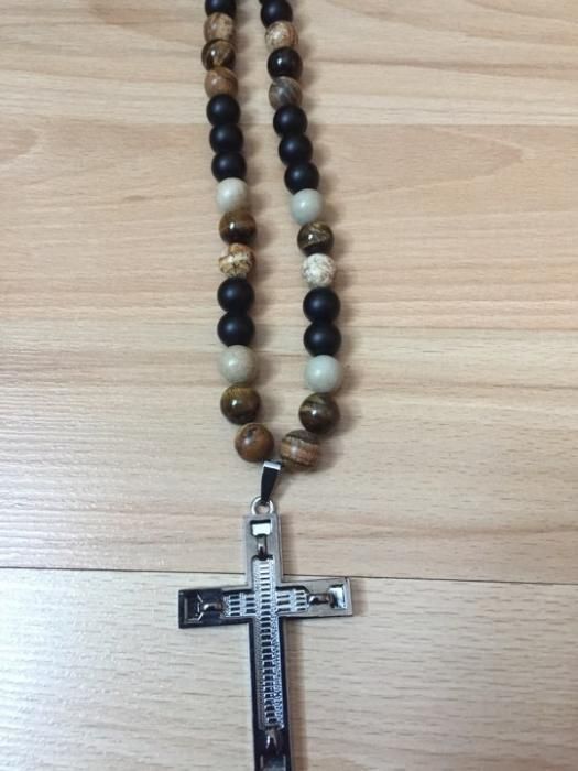 Мъжки гердан / броеница от естествени камъни