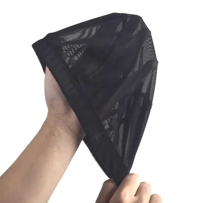 Дишаща черна мрежа за перуки за многократна употреба
