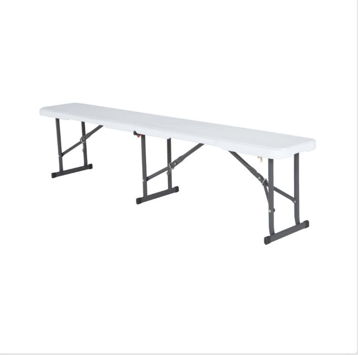 Banca Gradina, pentru 2 persoane, pliabila, otel/plastic,183x29x42cm