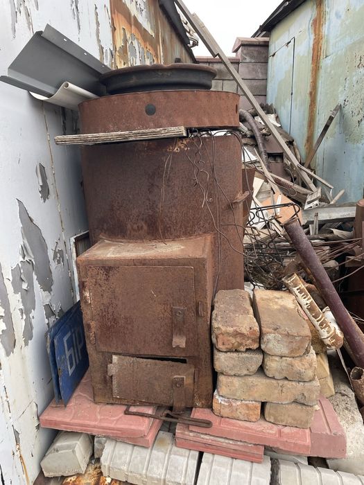 Банная печь, толкостенная сталь.