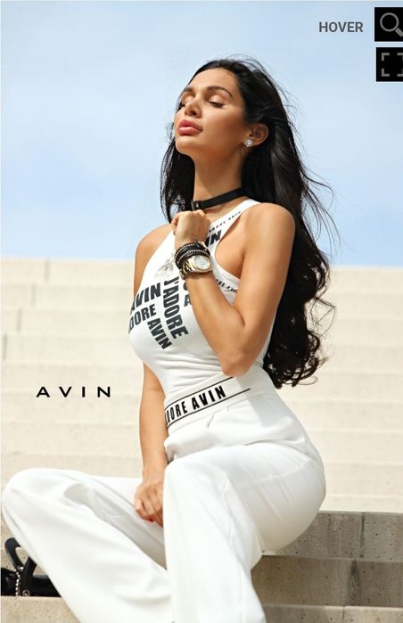 Бял сет Avin размер М