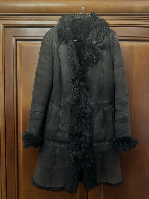 Cojoc piele naturala si blana oaie