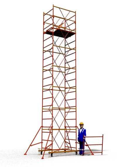 Вышка тура строительные леса передвижные леса на колесах монтаж ремонт