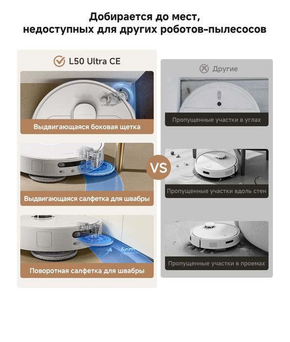 Робот пылесос Dreame L50 Ultra CE