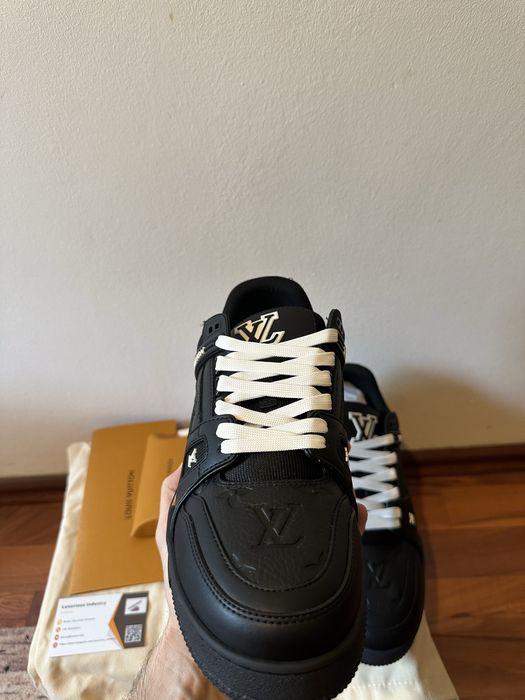 Louis Vuitton Trainer Black Embossed Monogram