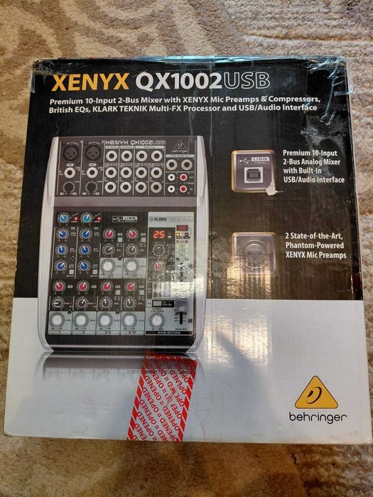 Vand Mixer Analog Behringer Xenyx QX 1002USB+microfon Behringer C-1 cu condensator pentru studio.