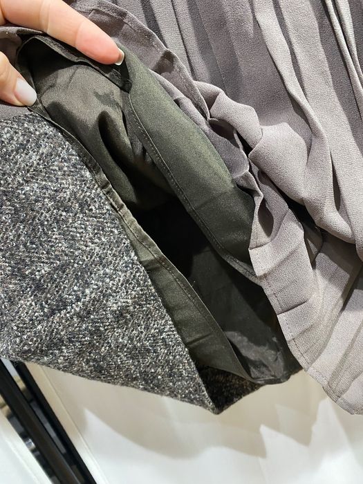 Мини пола от вълна в кафяв меланж Max & Co