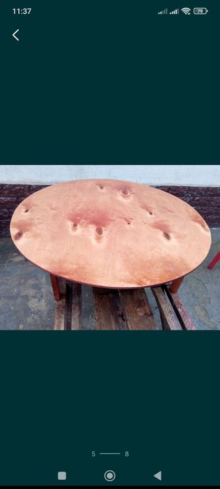 круглый столик для топчана