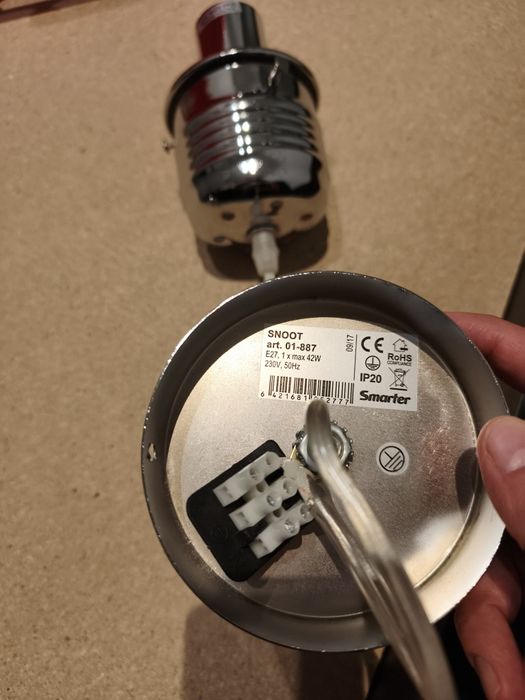 Set 3 Pendule / Lustre SNOOT 01-887 Smarter E27 crom - 150mm - ca noi
