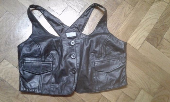 Vesta dama din piele