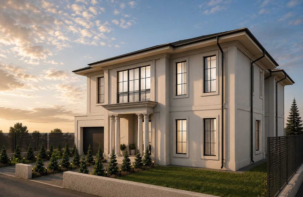 Oportunitate în Dumbrăvița – teren + proiect exclusiv de vilă neoclasică