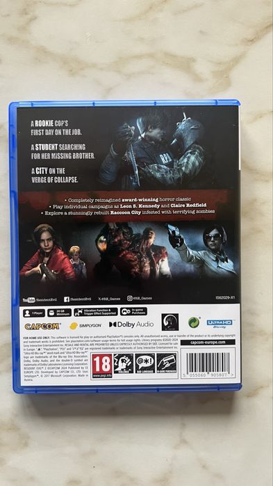 Vand resident evil 2 ps5