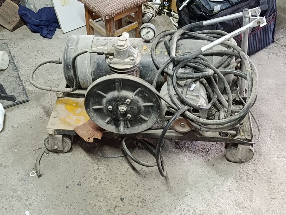 Компрессор воздушный самодельный советских времён