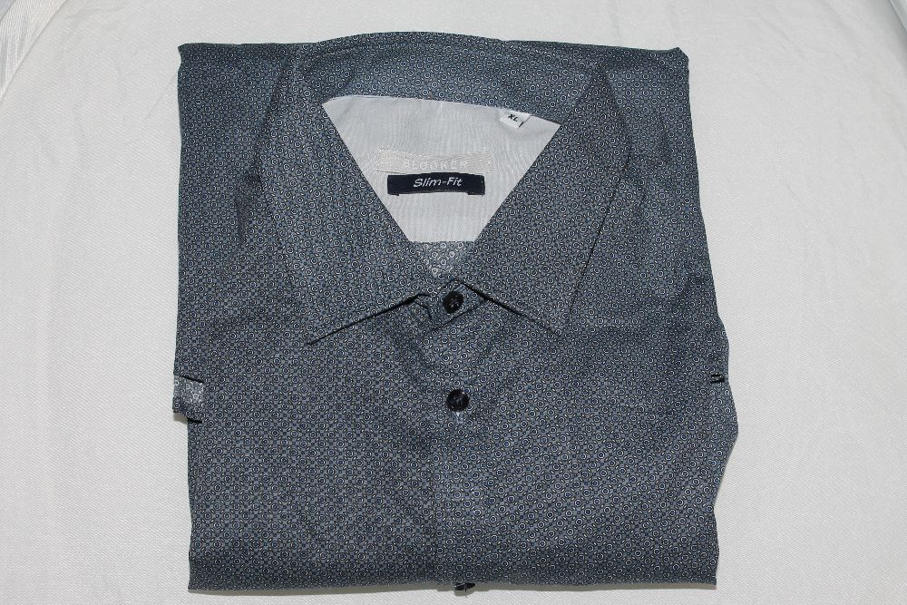 Camasa albastra barbati slim fit Blooker marime XL