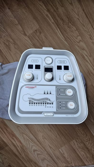 Aparat masaj spate / lombar cu încălzire – Ceragem + centură Ceratronic Magic Belt/ set complet
